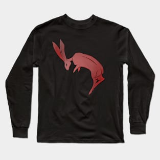 Dancing Red Rabbit Long Sleeve T-Shirt